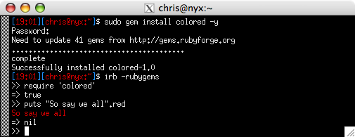 colored irb terminal session